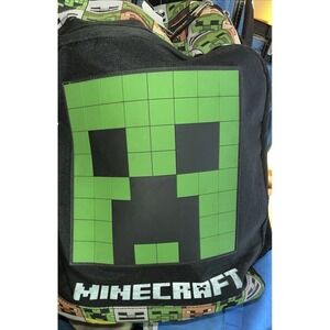 Minecraft Creeper 16"  School Backpack Green & Black E1-461